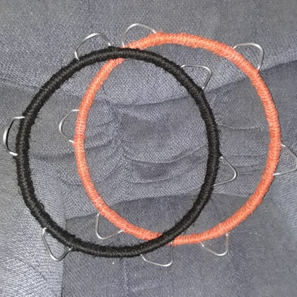 Overhead rings with decoration sisal rope