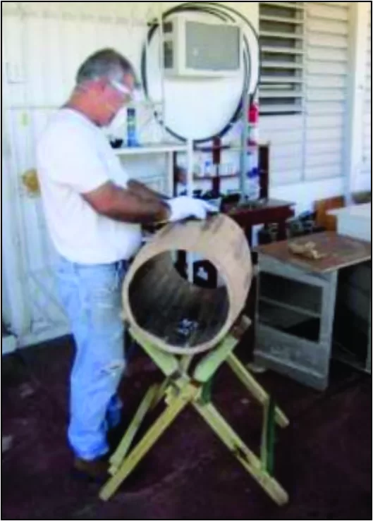 Hand sanding work